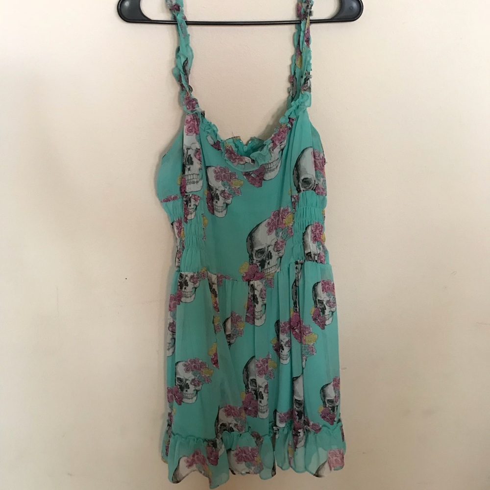Floral skull dress XL